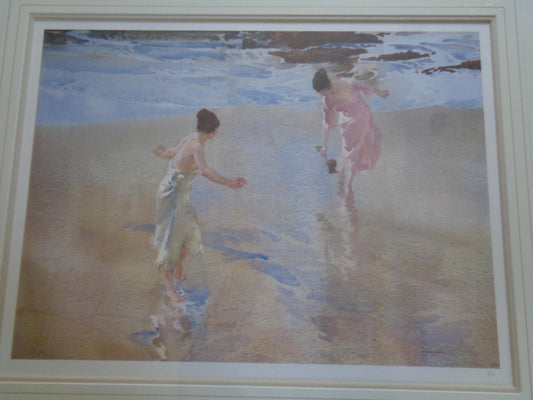 Sir William Russell Flint Limited Edition Print "The Beach Game"