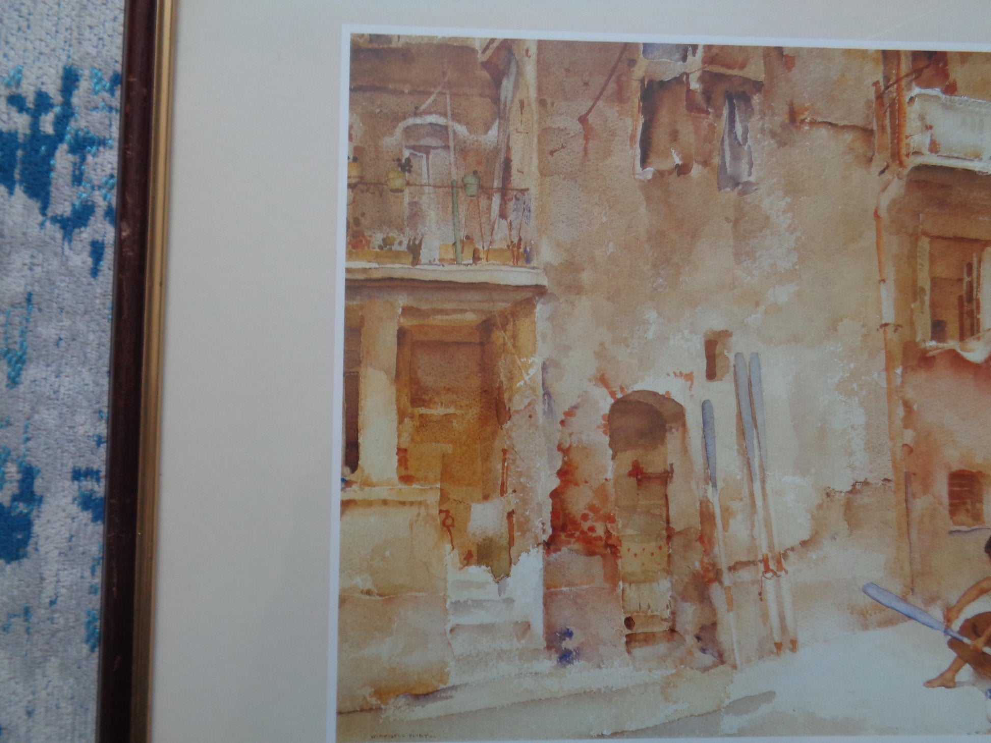 William Russell Flint Open Print "Re-Painting Oar Blades"