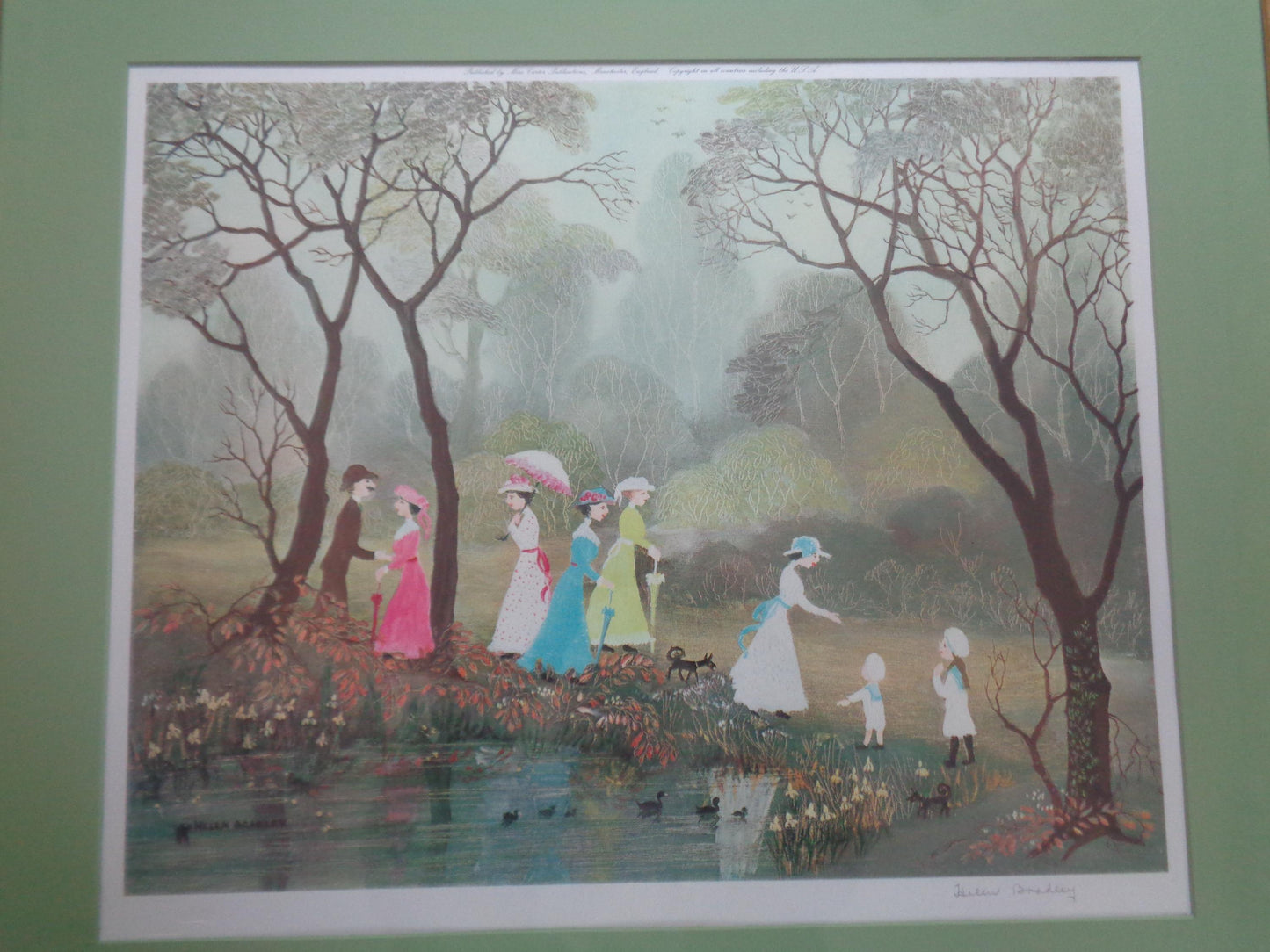 Helen Bradley Signed Print "On a Lovely Summers Day"