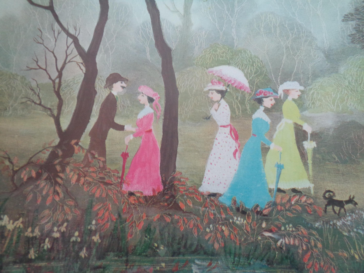 Helen Bradley Signed Print "On a Lovely Summers Day"