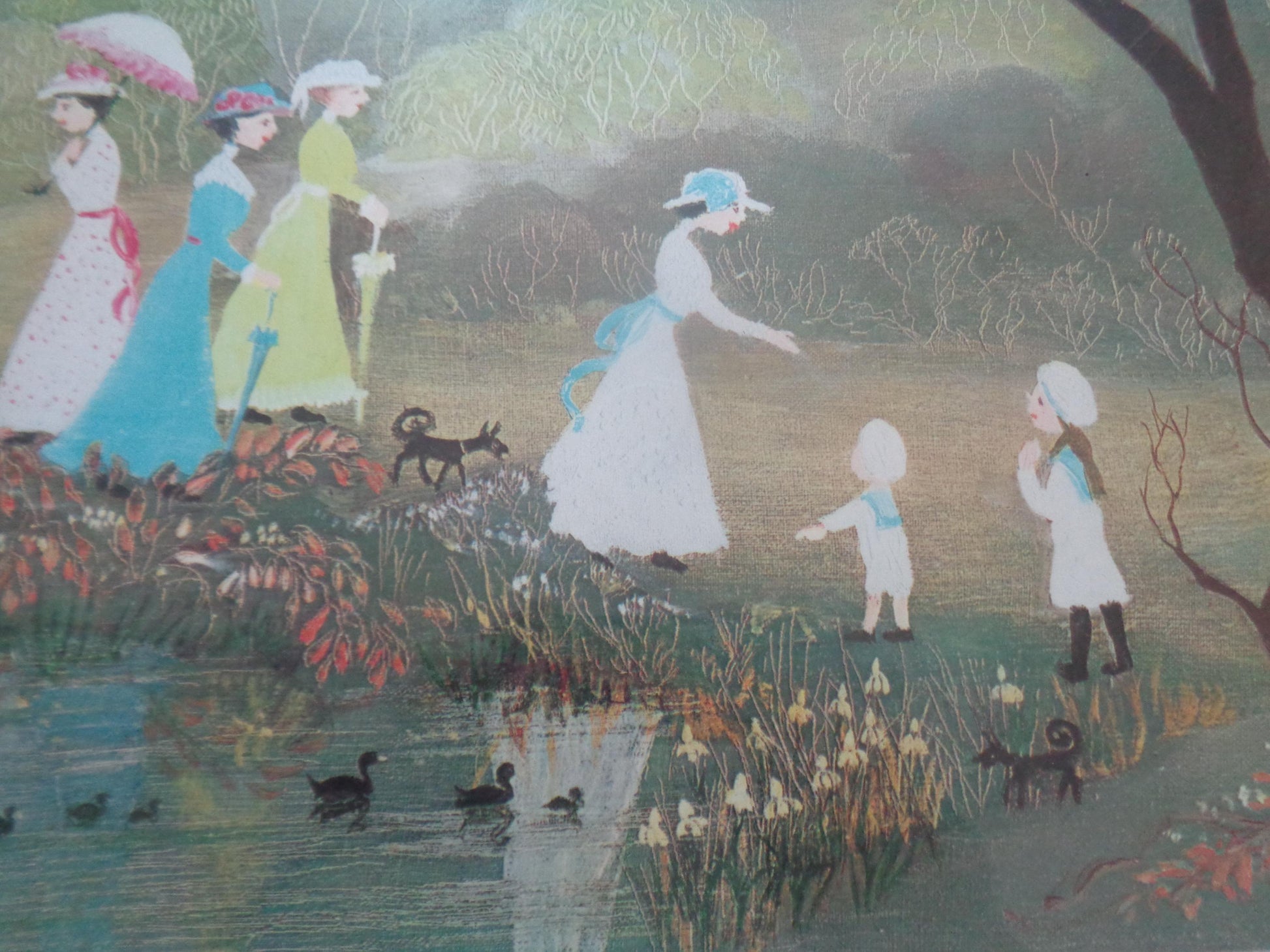 Helen Bradley Signed Print "On a Lovely Summers Day"