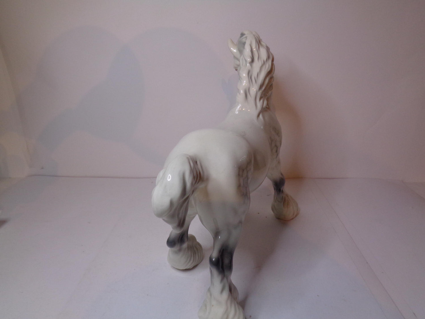 Beswick Horse Cantering Shire No 975 Grey Gloss Colourway