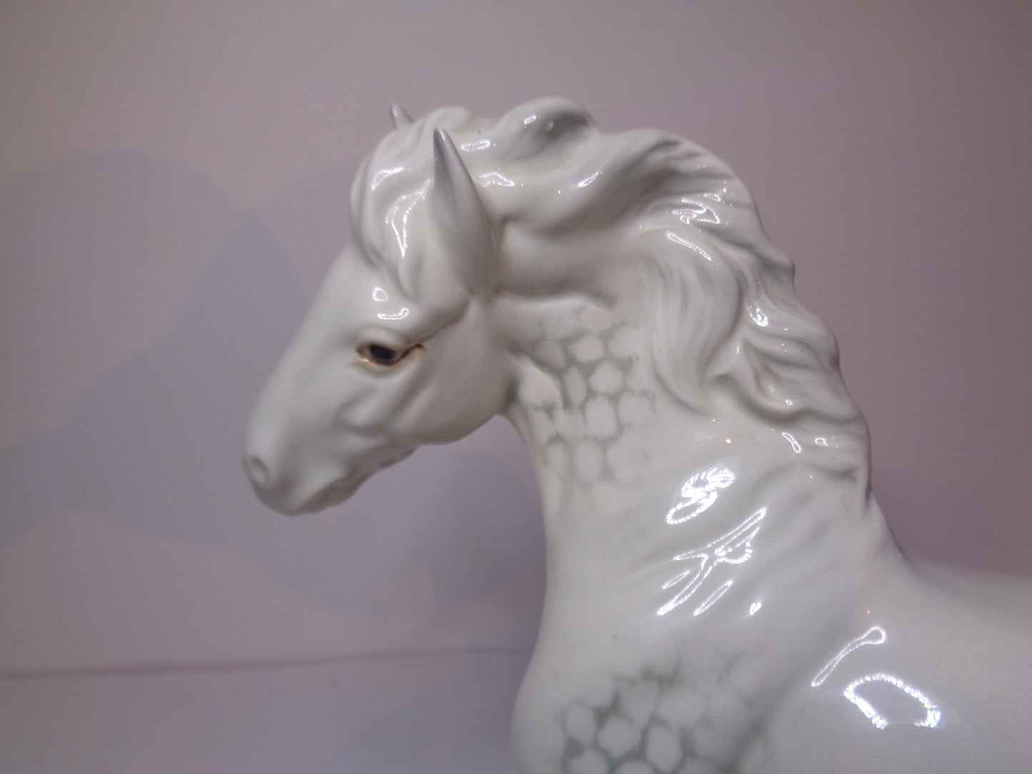 Beswick Horse Cantering Shire No 975 Grey Gloss Colourway