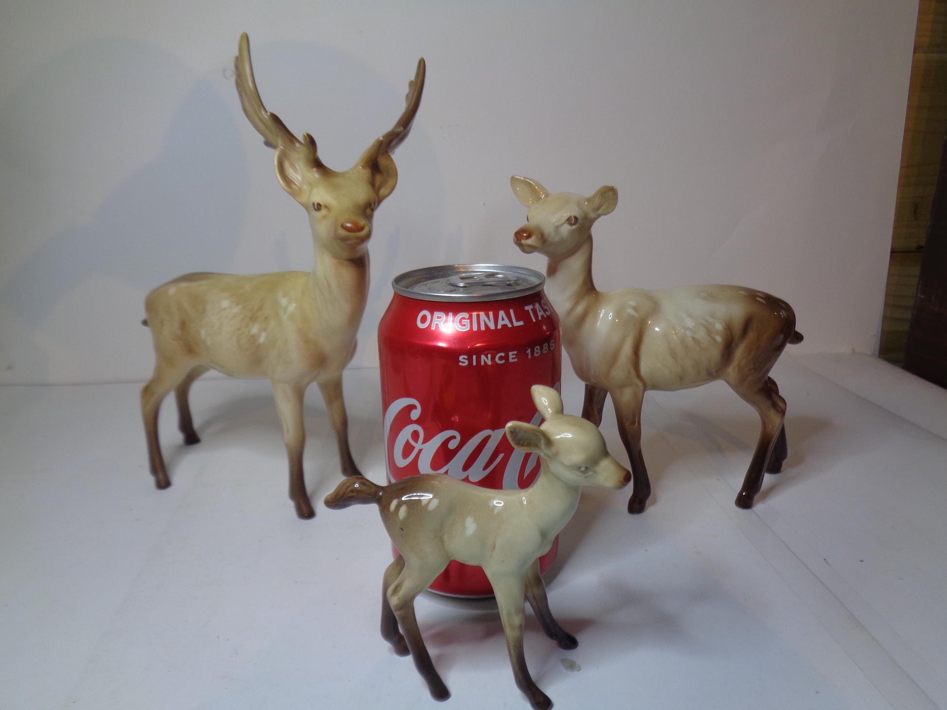 Beswick Deer family; Stag, Doe and Fawn