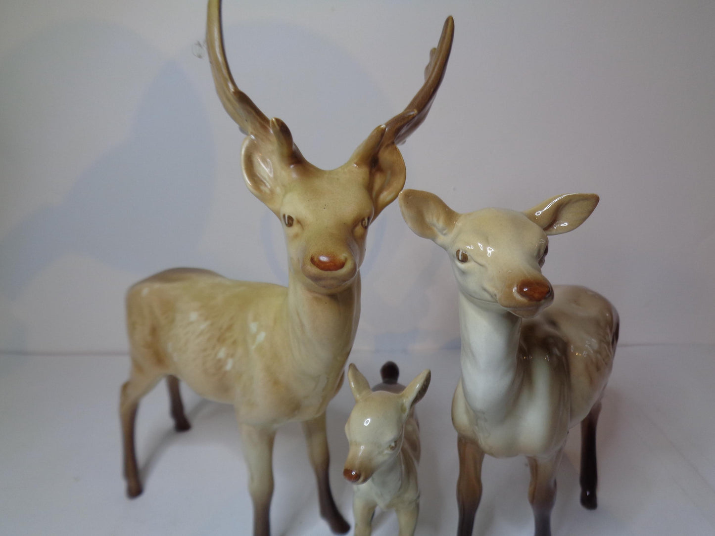 Beswick Deer family; Stag, Doe and Fawn