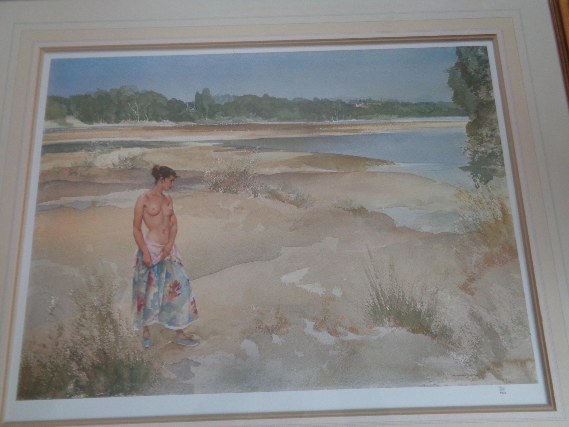 Sir William Russell Flint Limited Edition Print "Carlotta on the Loire"