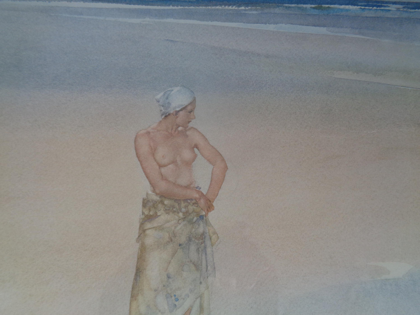 Sir William Russell Flint Limited Edition Print "Lydia on the Sands"