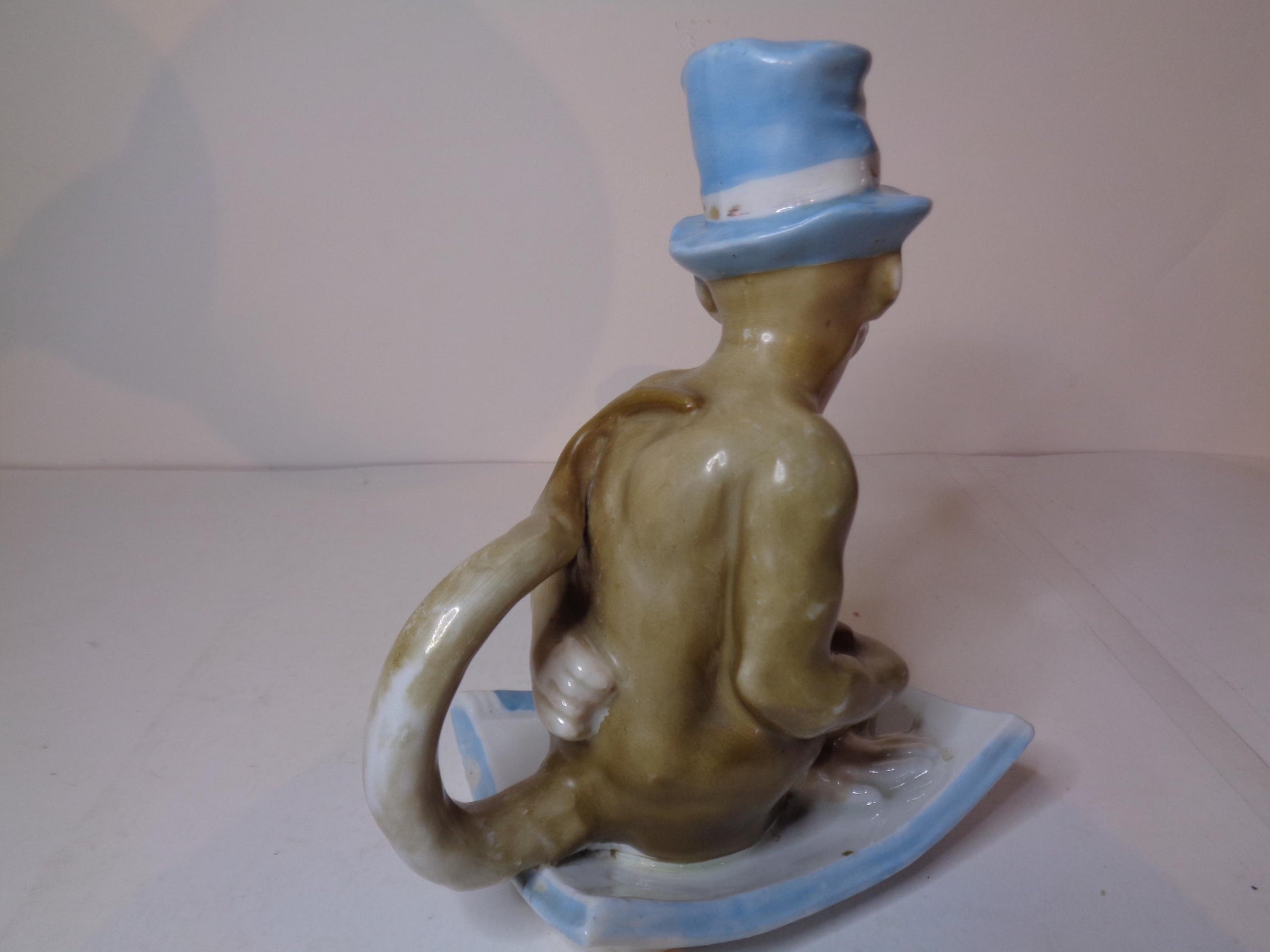 Monkey "Go to Bed" Antique Chamberstick