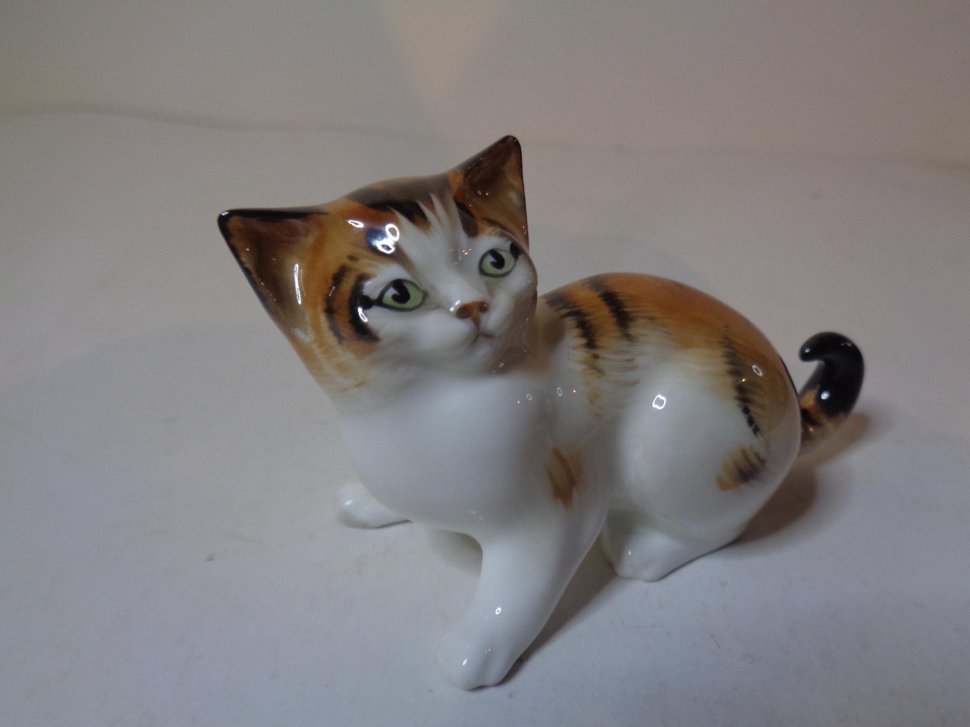 Royal Doulton Calico Kitten Looking Up HN 2584 Miniature