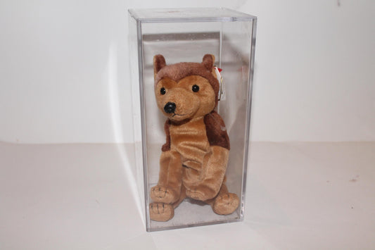 Ty Courage™ Beanie baby in storage box